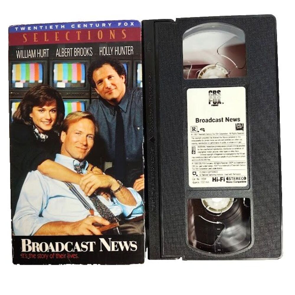 Broadcasts News VHS Comedy R Movie Holly Hunter William Hurt Albert Brooks 1988